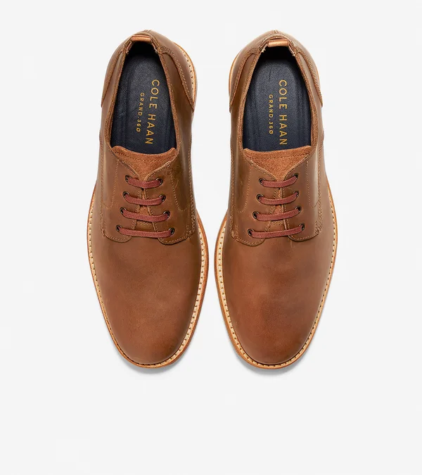 Cole Haan Feathercraft Grand Blucher Oxford Men's Shoes British Tan : 7.5 W - Wide
