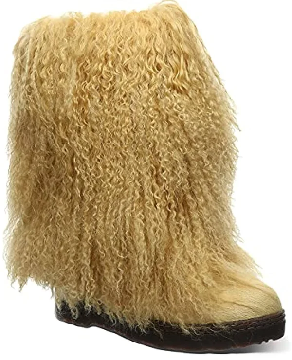 Bearpaw Women's Boetis Boots, Yellow, Size 5