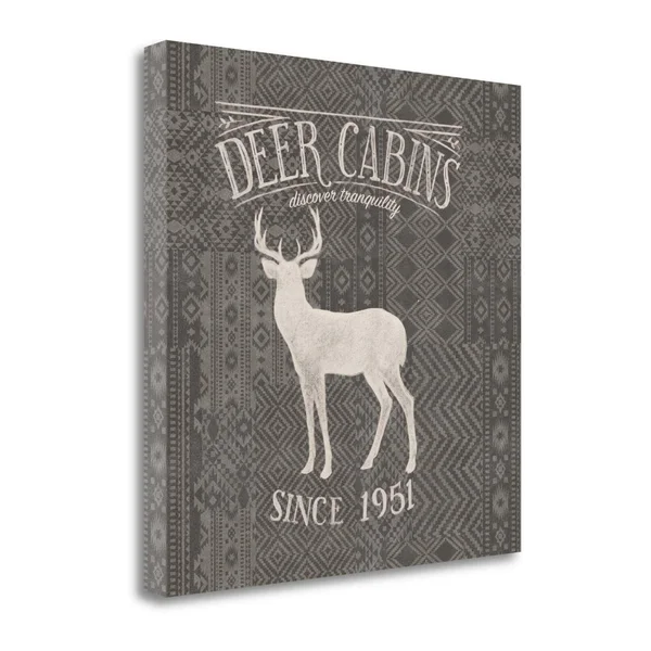 Tangletown Fine Art Soft Lodge III Dark by Janelle Penner, Giclee Print on Wrap Canvas, 29x29x22