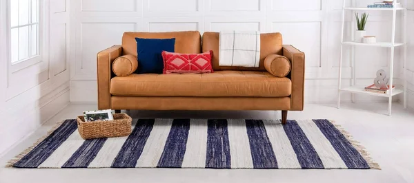 Unique Loom Striped Chindi Rag Rug, Gray (5& 0 x 8& 0)