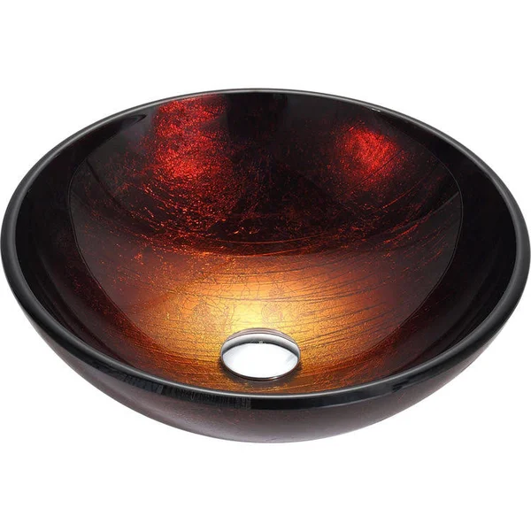 Kraus GV-682 Saturn Glass Vessel Sink, Brown