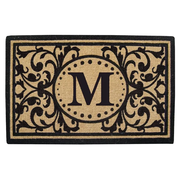 Heavy Duty 22x22 x 36x22 Coco Mat Heritage - Monogrammed M