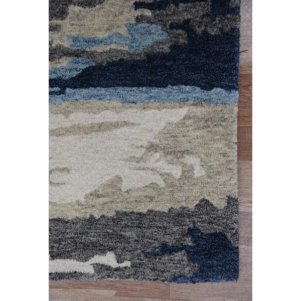 Amer Rugs Abstract ABS-4 Area Rug, 5' x 8' - Blue