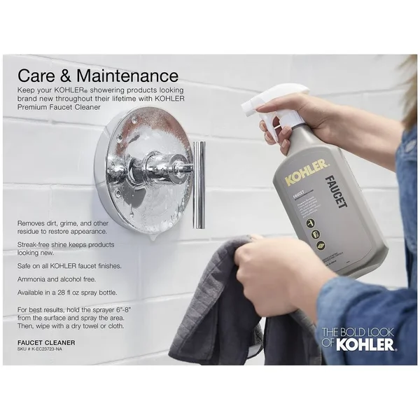 KOHLER K-13690-SN Contemporary Round 12x22 Rainhead with Katalyst Air-Induction Spray - 2.5 GPM - Vibrant Polished Nickel
