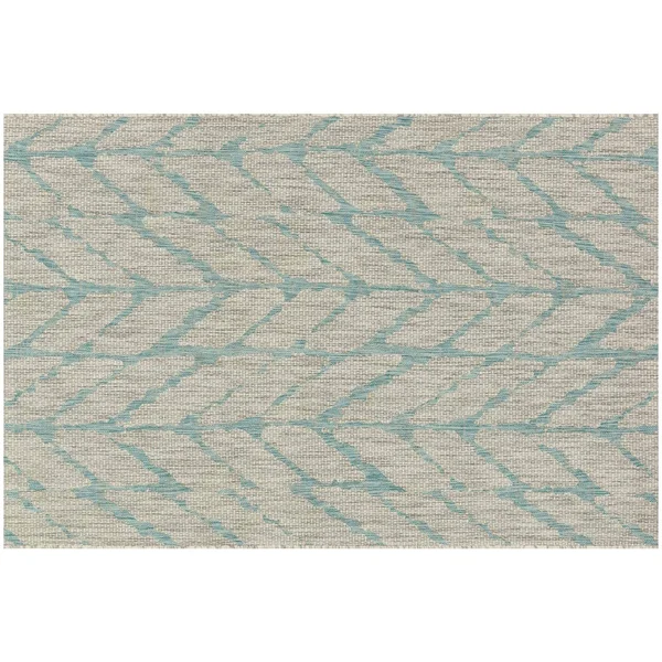 Loloi Isle IE-02 3&11x22 x 5&10x22 Mist - Aqua Rug