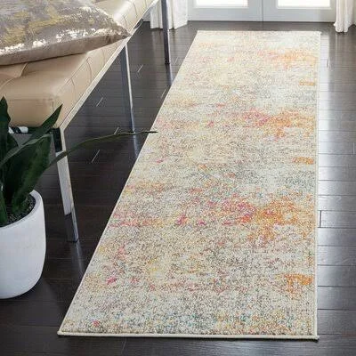 Abingt Abstract Gray/Turquoise Area Rug 17 Stories Rug Size: Runner 2&-2x22 x 8&
