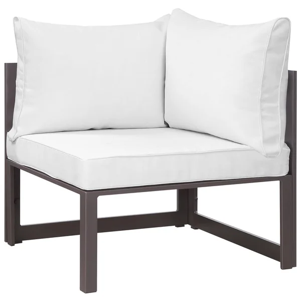 Modway Chance Corner Outdoor Patio Armchair - White