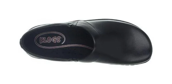 Klogs Mission - Leather Clog - Many Colors Black Smooth - 9 Wide