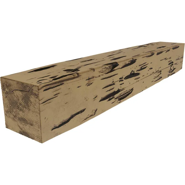 Ekena Millwork MANUPC08X08X72NG 8x22H x 8x22D x 72x22W Pecky Cypress Faux Wood Fireplace Mantel - Natural Golden Oak