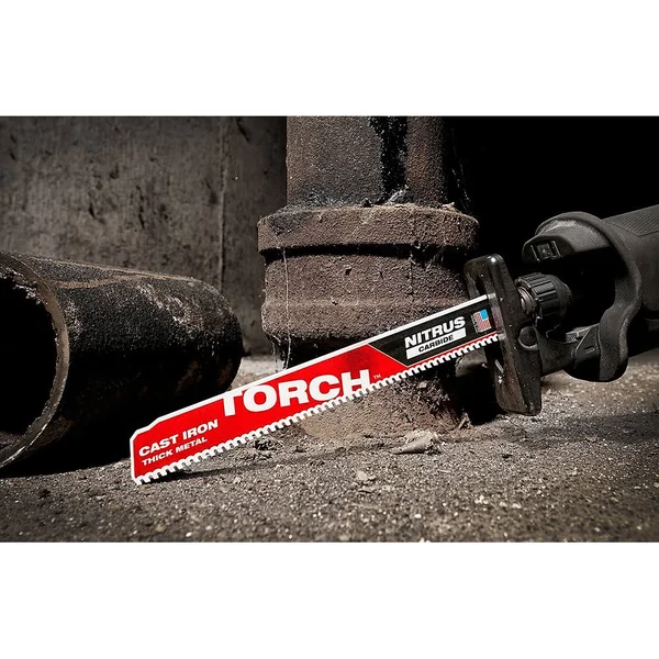 Milwaukee 48-00-5362 9x22 7TPI Sawzall Torch w/ Nitrus Carbide for Cast Iron - 3pk