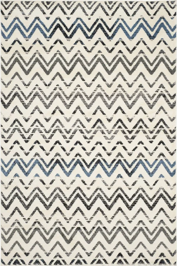 Safavieh Evoke 498 Cream, Blue 5&-1x22 x 7&-6x22 Rug