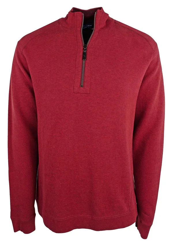 Tommy Bahama Men's Big & Tall Flip Side Reversible Quarter Zip Pullover, Size XLT