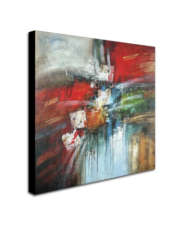 Rio &Cube Abstract IV& Canvas Art - Trademark Fine Art