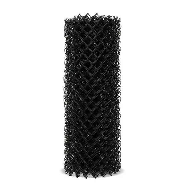 Lowe&s 4-ft H x 50-ft L 9-Gauge Vinyl Coated Steel Chain Link Fence Fabric in Black, 01875