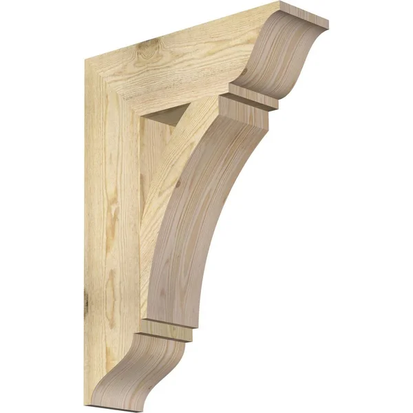 6x22W x 20x22D x 28x22H Thorton Traditional Rough Sawn Bracket, Douglas Fir