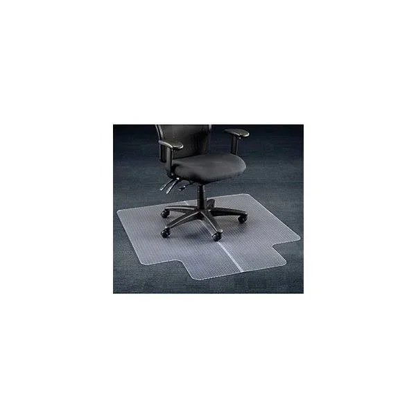 Aleco 120227 Office Chair Mat for Carpet - 45x22W x 53x22L with 25x22 x 12x22 Lip - Straight Edge
