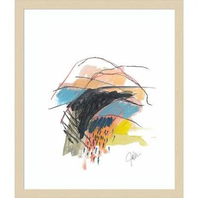 Abstract Landscape No 29 by Jan Weiss - Picture Frame Graphic Art Print on Paper AllModern Format: Brown Framed Paper - Size: 20.
