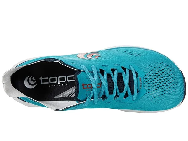 Topo Athletic Cyclone Running Shoe - Men's Cyan/Red, 10.5
