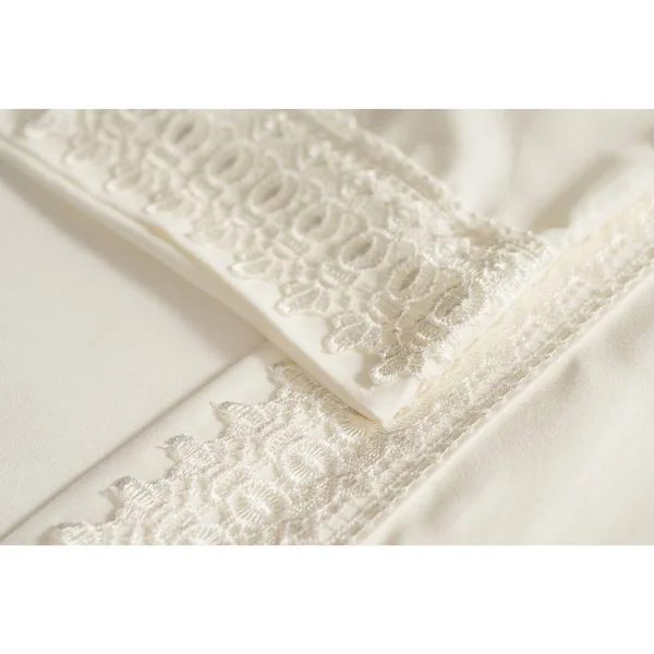 Southshore Fine Linens 4-Piece 21 inch Deep Pocket Sheet Set with Beautiful Lace - Chocolate Brown - Full