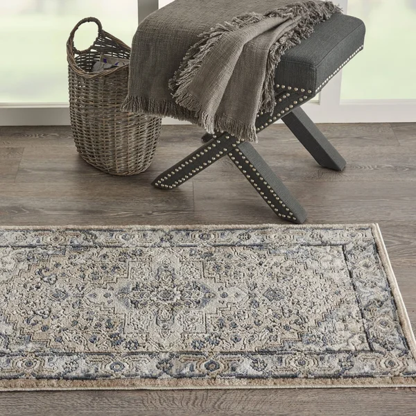 Nourison Concerto CNC05 Area Rug, Beige/Grey, 3&9x22 x 5&9x22