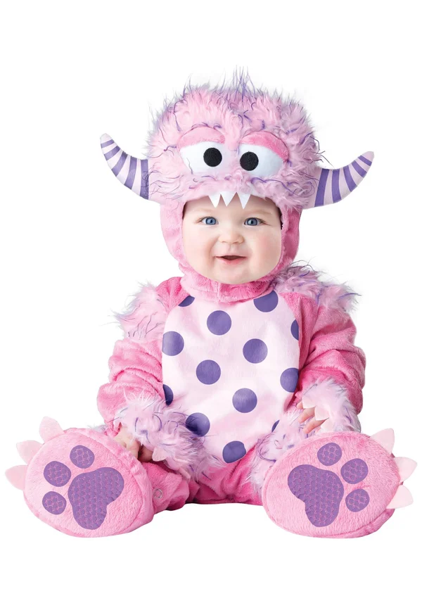 Infant/Toddler Lil Pink Monster Costume - Kids, Girls, Pink, L, In Character