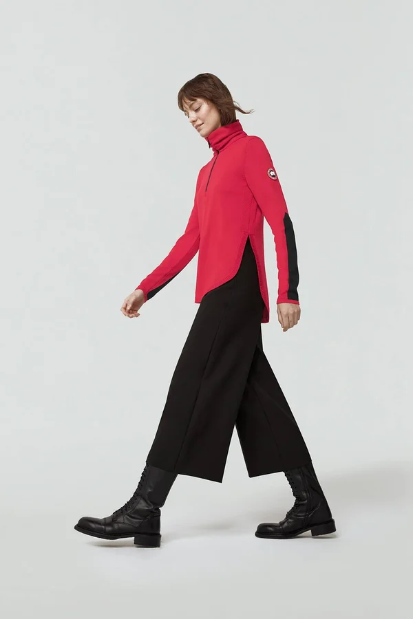 Canada Goose Fairhaven ¼ Zip Sweater (Women, Red, XS)
