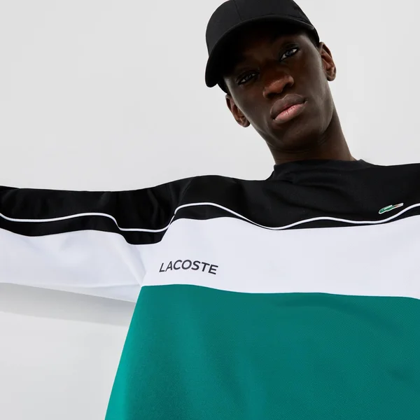 Lacoste Men’s Sport Resistant Colourblock Piqué Sweatshirt - XXL - 7