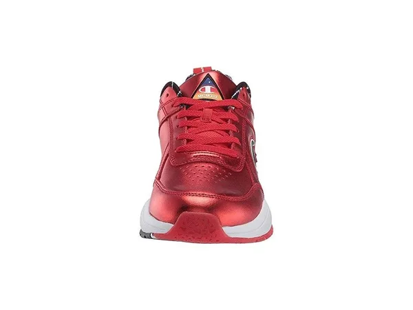 Champion 93Eighteen Mens Metallic Casual Fashion Sneakers, Red