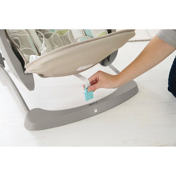 Fisher-Price Deluxe Take-Along Swing & Seat - White/Tan