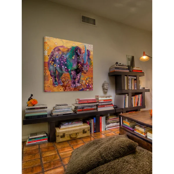 Marmont Hill The Last Rhino Painting Print on Canvas 48 x 48