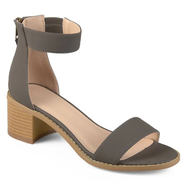 Journee Collection Women's Percy Sandals - Grey