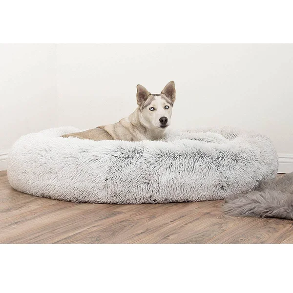 Best Friends by Sheri Luxury 45x22 Shag Faux Fur Donut Cuddler Pet Bed