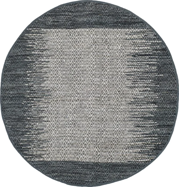 Safavieh Vintage Leather VTL387B 6&0x22 x 6&0x22 Round Light Grey - Charcoal Area Rug