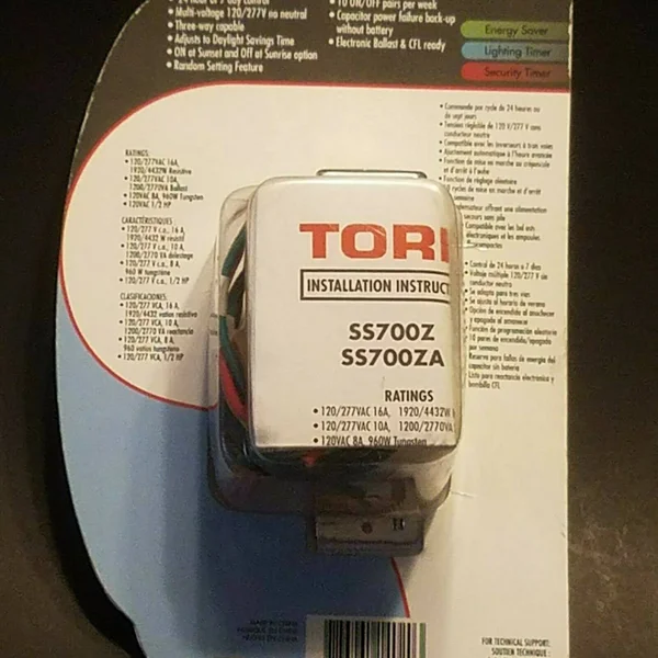 Tork SS700ZA Sunset In-Wall Timer - Light Almond
