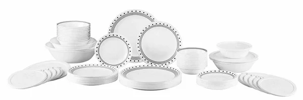 Corelle City Block 78-Piece Dinnerware Set, Service for 12