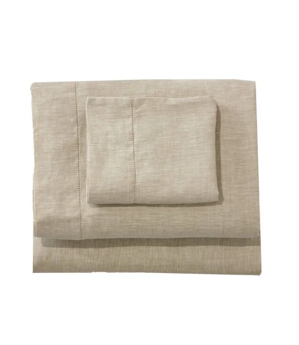Sunwashed Linen Sheet Set, Twin Tan Twin Size, L.L.Bean