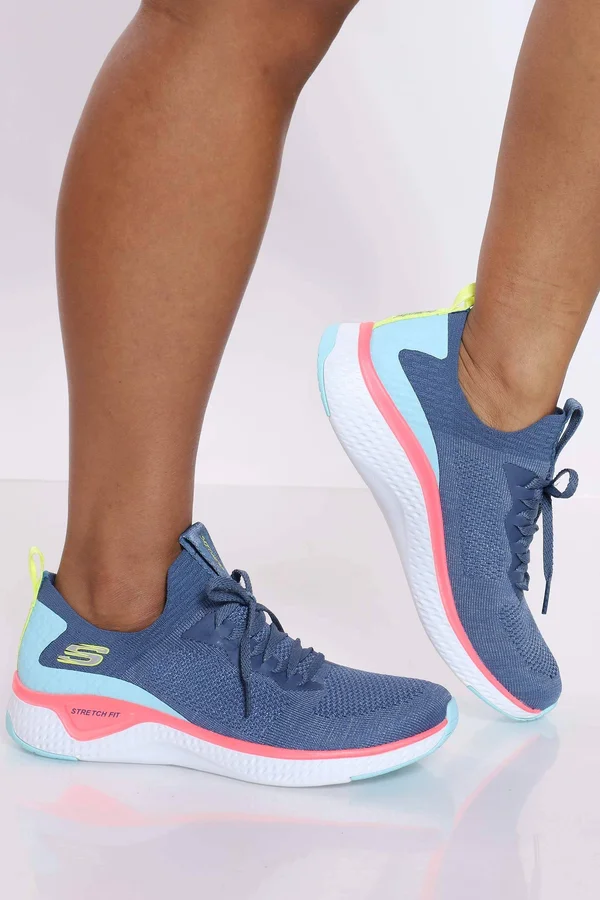 Skechers Solar Fuse Slate/Pink - Size 9.0
