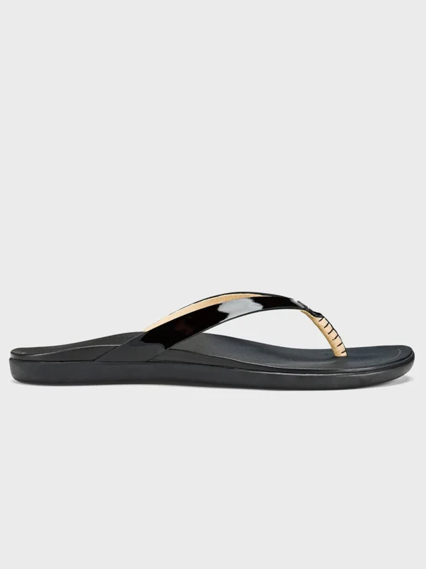 Olukai Ho&opio Leather Black/Black, Black/Black, 6