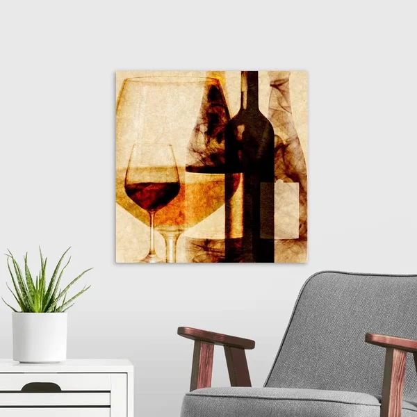 Smokey Wine I - Canvas Wall Art, 20x20, Great Big Canvas