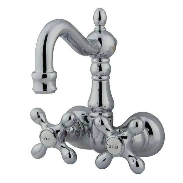 Kingston Brass Vintage Wall Mount Clawfoot Tub Filler Polished Brass, CC1077T2