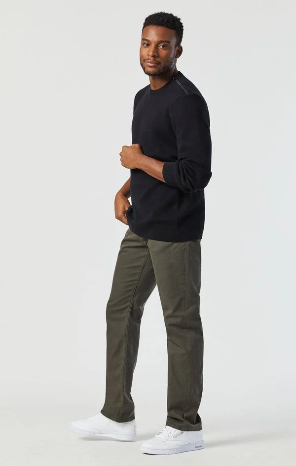Mavi Men's Matt Traditional Medium Rise Relaxed Straight-leg Pants
