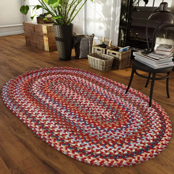 Rhody Rug Astoria Red Velvet 3x5 Oval Rug