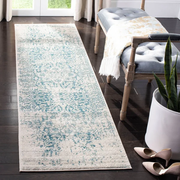 Safavieh Madison Rug Collection MAD603G - Silver, Ivory - 12& x 18&