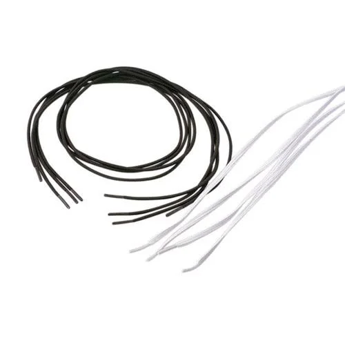 Elastic Shoe Laces Elastic Shoelaces, Flat, White, 37, CS/12