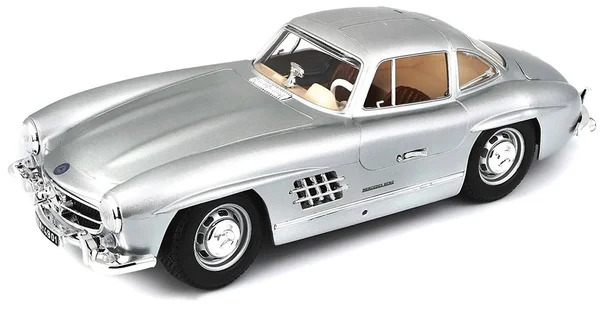 1954 Mercedes Benz 300SL Gullwing Red 1/18 Diecast Model Car by Bburago