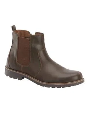 Haband Big & Tall Freeman-Free Flex Mens Rugged Chelsea Boots, Brown, Size 10.5 EEE, 3E