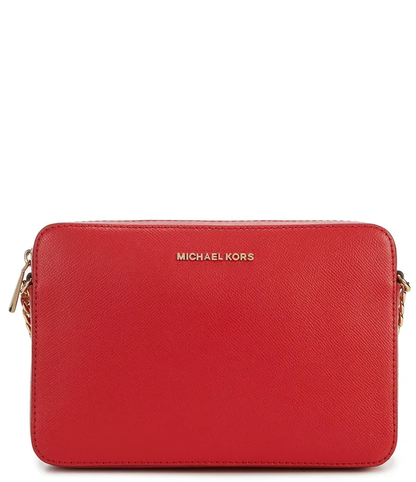 Michael Michael Kors Bright Red Jet Set Large Crossbody