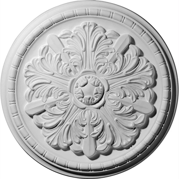17 1/8x22OD x 1 1/2x22P Washington Ceiling Medallion (Fits Canopies Up to 2 7/8x22), Hand-Painted Flash Blue