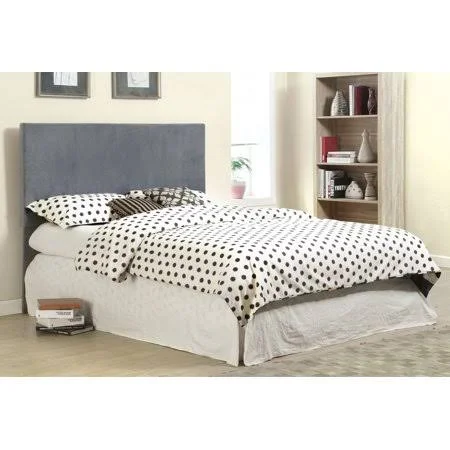 Furniture of America Gracie Contemporary Full/Queen Adjustable Upholstered Conversion Headboard - Gray