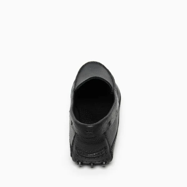Minnetonka Moccasin, Men's P.W. Driving Loafer (The Original) in Black, Size 8.5, Handmade